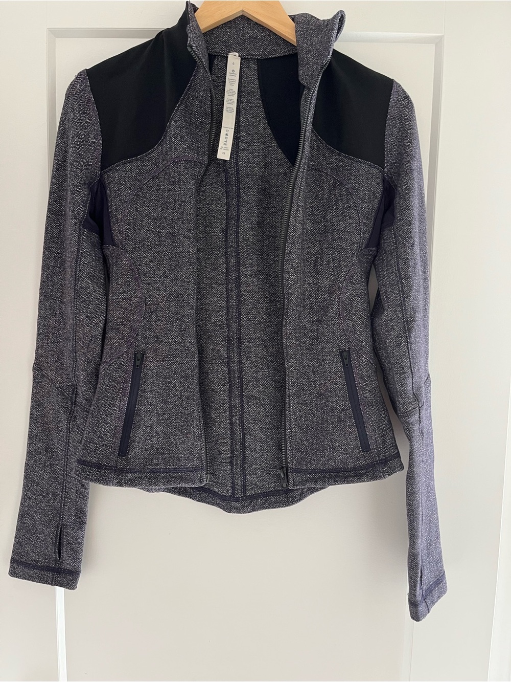 Lululemon Forme Jacket  Run Yoga Herringbone Purple - Picture 10 of 13